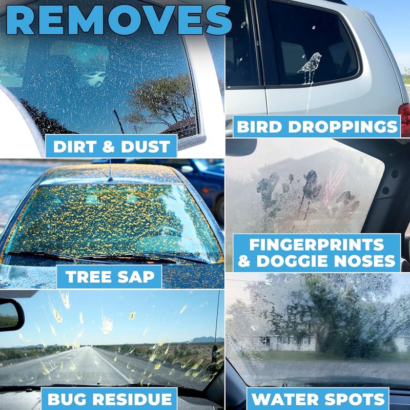 Flowgenix Window and Glass Cleaner Streak Free for Cars - Ammonia Free, Tinted Window Safe, Auto Glass Cleaner for Windows, Mirrors, Navigation Screens; Car, Truck, SUV and Home Use - Image 3